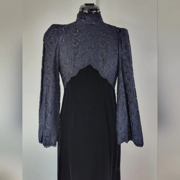 60's Plaisir Tokyo velvet dress - Picture 11 of 15